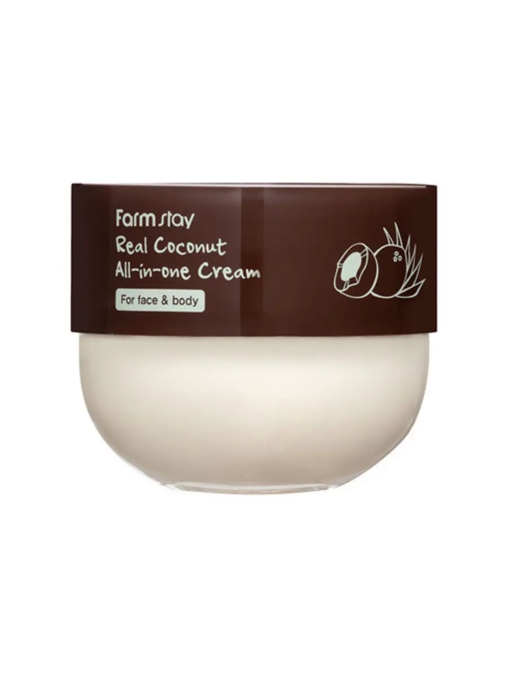 FARMSTAY - КРЕМ ДЛЯ ЛИЦА И ТЕЛА С ЭКСТРАКТОМ КОКОСА REAL COCONUT ALL - IN - ONE CREAM, 300 МЛ.