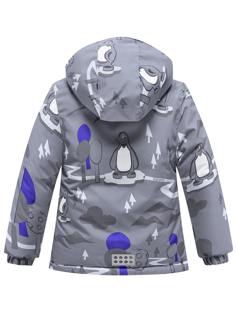 Горнолыжный костюм Valianly детский для мальчика серого цвета 9209Sr