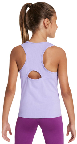 Футболка для мальчика теннисная Nike Girls Court Dri-Fit Victory Tank Top - гортензии/черный