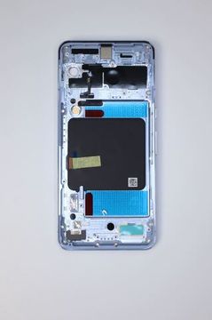 Задняя крышка в сборке с рамкой (Средняя часть корпуса) для Google Pixel 8 Pro голубая (Bay)