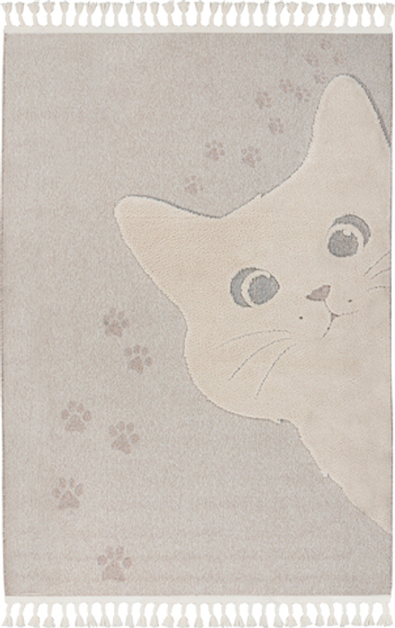 Коврик Obsession Fano Cats, полипропилен, 170 120 см, бежевый