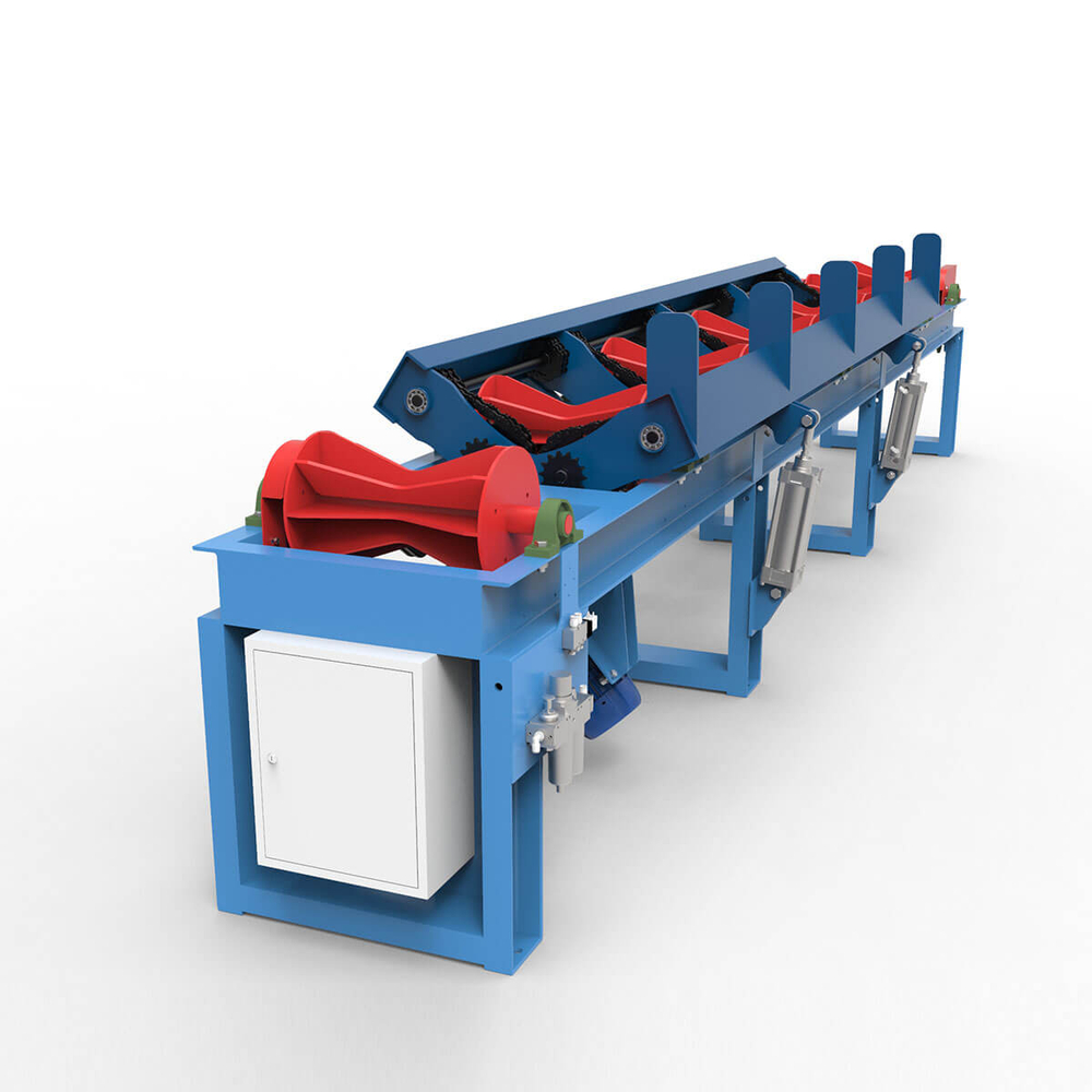 Рольганг-кантователь для бревен