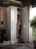 Шкаф распашной 90х50х210, белый SOHO двухдверный