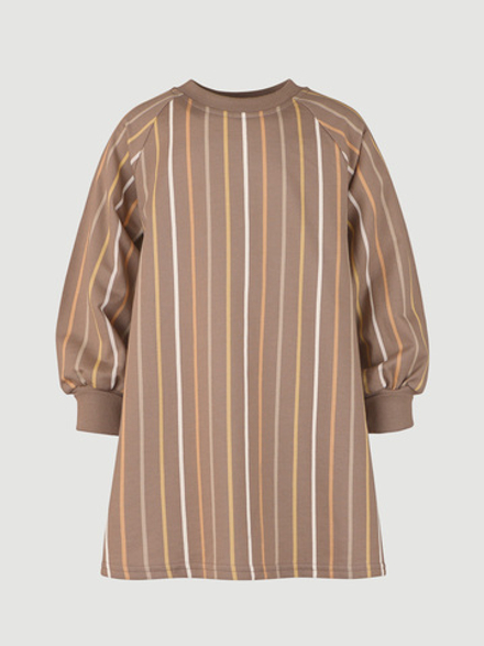 Платье на манжетах Mjölk Cocoa Stripes