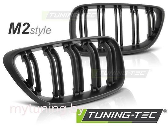 Решетка (ноздри) радиатора M2 MATT BLACK для BMW 2 F22 F23