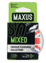 Презервативы в пластиковом кейсе MAXUS AIR Mixed - 3 шт.