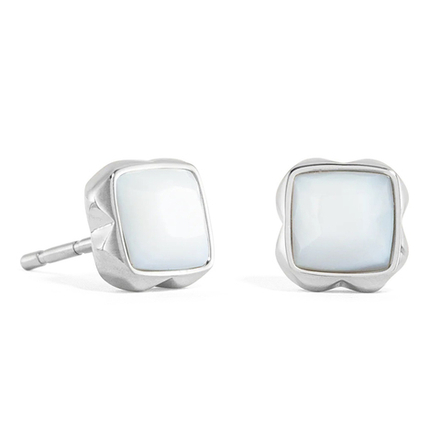 Серьги Coeur de Lion White quartz (April) 1300/21-1400