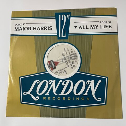 Винтажная виниловая пластинка LP Major Harris All My Life (Англия 1983)