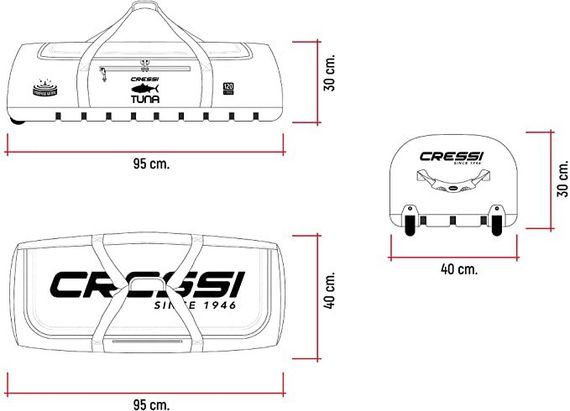 Сумка на колесиках Cressi Tuna Wheel Bag 120 л