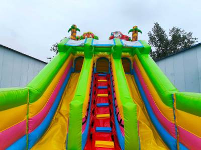 Коммерческий надувной батут «Звериная команда 3», 8*4*5 м