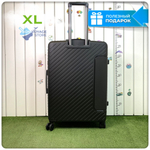 Большой чемодан  Mironpan Model 74, Черный, с расширителем