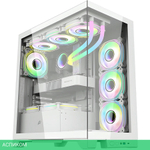 Корпус 1stPlayer Mi8 без БП White (MI8-WH-3FC7R-W-1FC7-W)