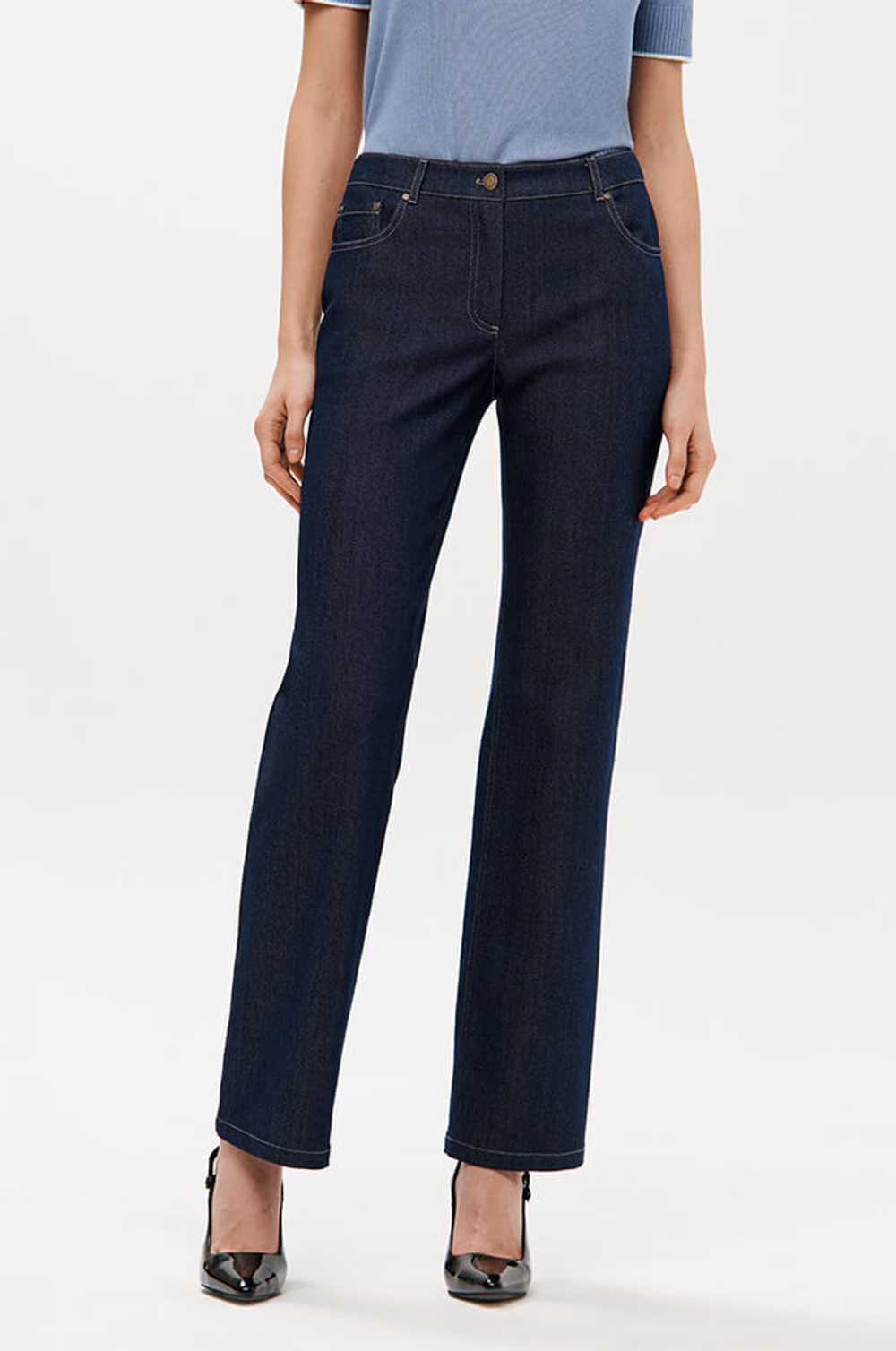 31185 Джинсы женские (синий джинс)