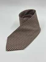 Галстук чёрный в цветочек Salvatore Ferragamo