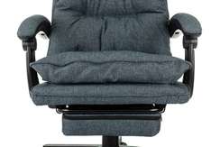 Кресло руководителя Бюрократ CH-820MSG-F синий 38-416 крестов. пластик подст.для ног