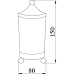 Стакан Boheme Hermitage 10394 CHROME