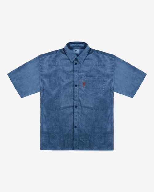 Рубашка Молодость Velvet 2.0 синяя