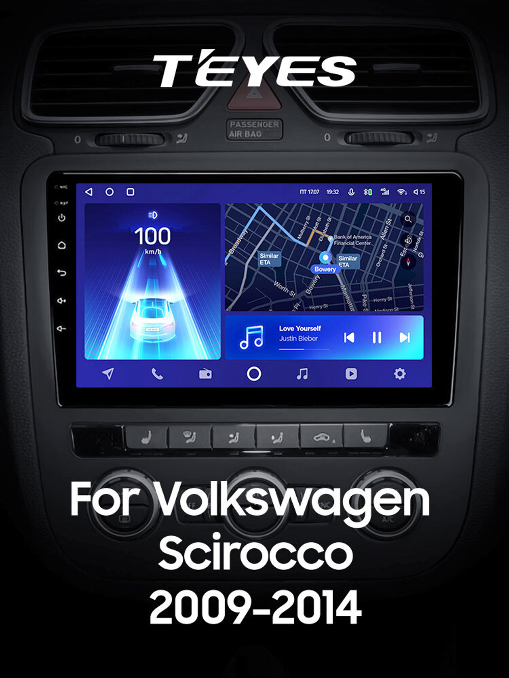 Teyes CC2 Plus 9"для Volkswagen Scirocco  2009-2014