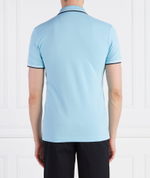 Поло PAUL CURVED BOSS GREEN - голубой(50469245)