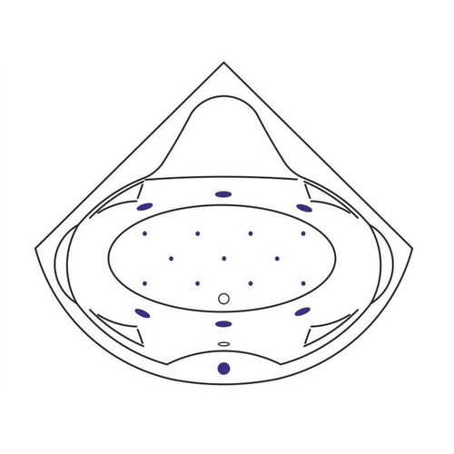 Акриловая ванна Excellent Konsul Relax 150x150 WAEX.KON15.RELAX