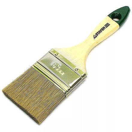 Кисть плоская STAYER "LASUR-STANDARD", смешанная щетина, деревянная ручка, 38мм. (12шт)