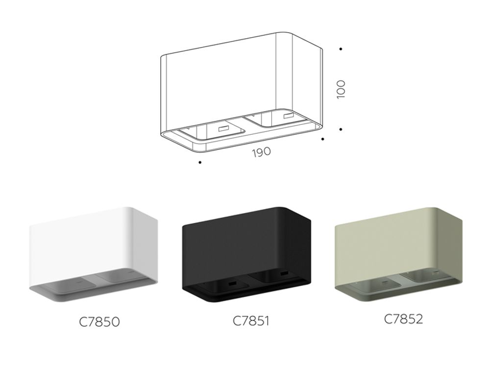Ambrella Корпус светильника накладной для насадок 70*70mm MR16 Корпуса 70x70mm C7852