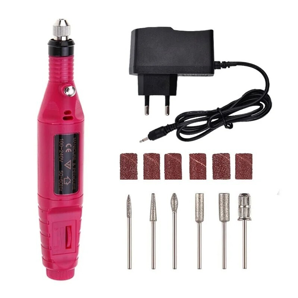 ALTENERGY Аппарат для маникюра и педикюра фрезер-ручка, красный