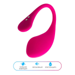 Розовое силиконовое виброяйцо 18см с управлением через приложение Lovense Lush 3 Smart Vibrating Egg Pink LE-10