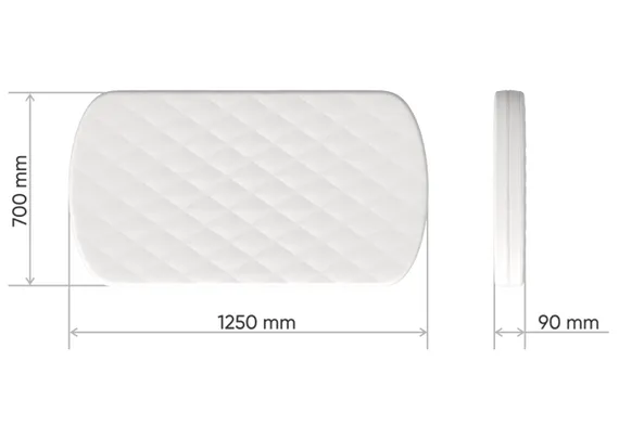 Матрас для кроватки Classic кокос/форплит/латекс 9 см