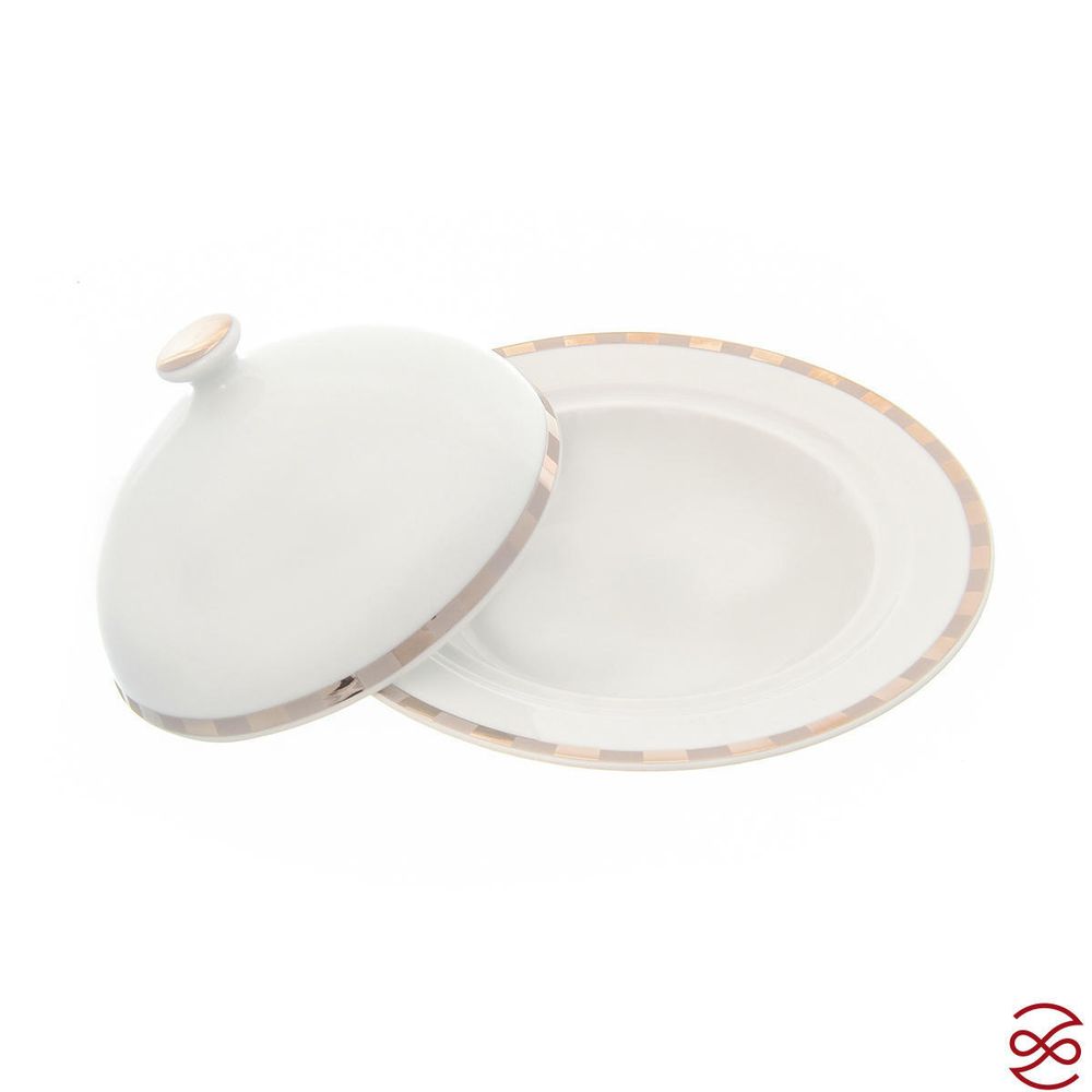 Масленка Thun Опал платиновые пластинки 20см