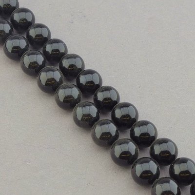 Нитка Майорка 40 см. 12 мм. (Без замка) - Черная