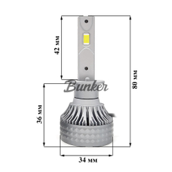 Светодиодные автомобильные LED лампы TaKiMi Soki H1 5500K 12/24V