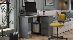 Стол письменный угловой «Денвер» Графит