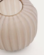 Ваза Lumia из стекла бежевого цвета  27см