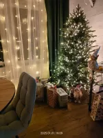 Елка с гирляндой встроенной «Elegance» Элеганс (Литая+пвх) от 1,5 м до 2,7 м