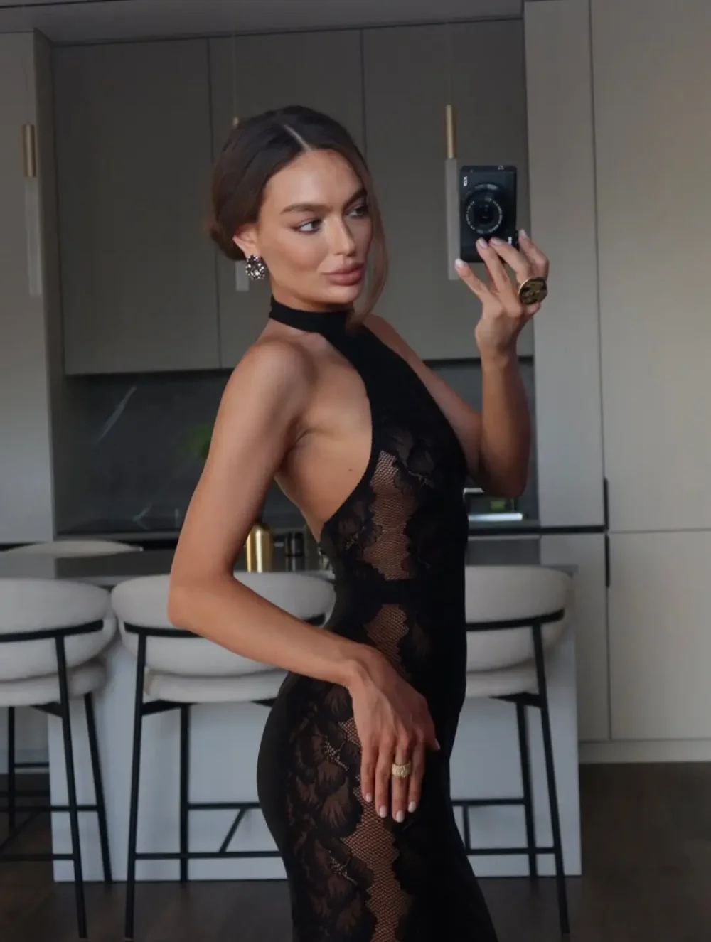 Платье Портленд, Черный