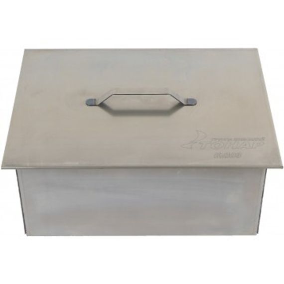 Коптильня двухъярусная Тонар с поддоном для сбора жира 380х280х170 (сталь 1,5 мм) (К-003)