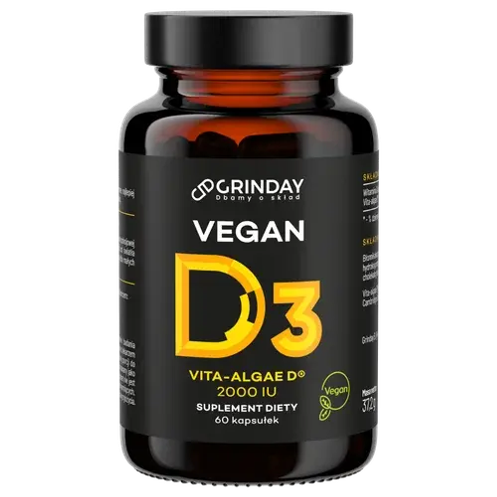 Grinday Vegan D3 2000 МЕ - 60 капсул