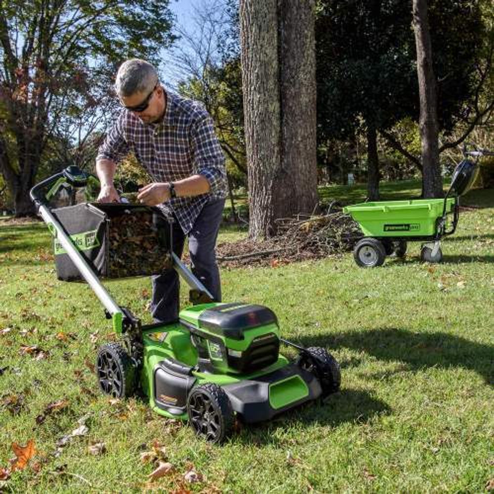 Аккумуляторная самоходная газонокосилка Greenworks GD60LM51SPK4,2514307UB. 60v, 51 см, АКБ 4 А·ч и ЗУ