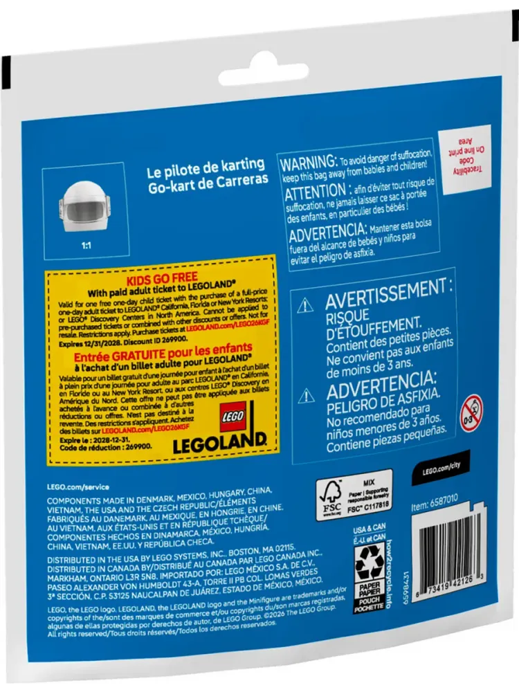 Конструктор City 30719 Гонщик на картинге