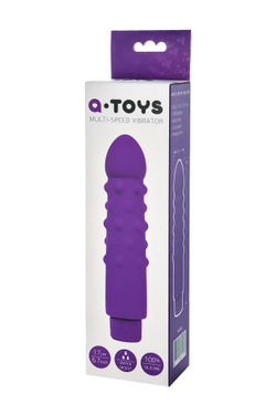 Нереалистичный вибратор A-Toys by TOYFA, силикон, фиолетовый, 17 см