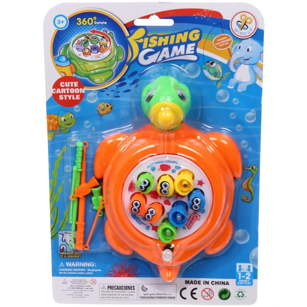 Набор для рыбалки «Черепашка Дашка», 11 предметов, 21,8*16,8*4,5 см, без батареек