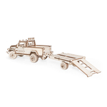 Деревянный конструктор Внедорожник КОНДОР с прицепом (Lemmo)