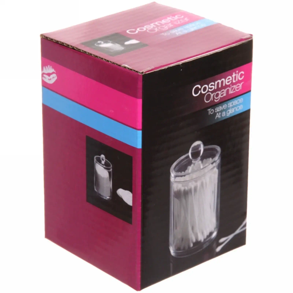 Диспенсер для ватных палочек «ФАНТЭНЕГРО», прозрачный, 11*7см