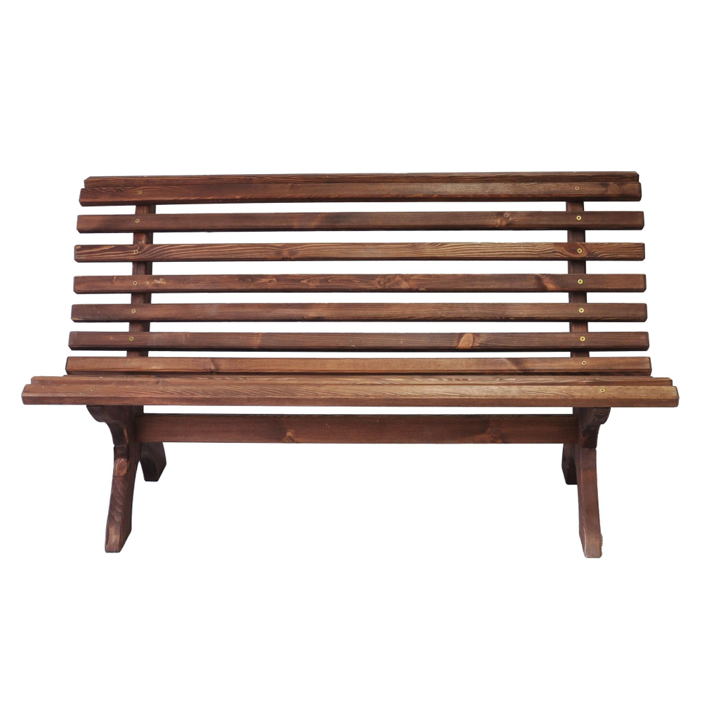 Скамейка садовая деревянная со спинкой Ойвинд, венге