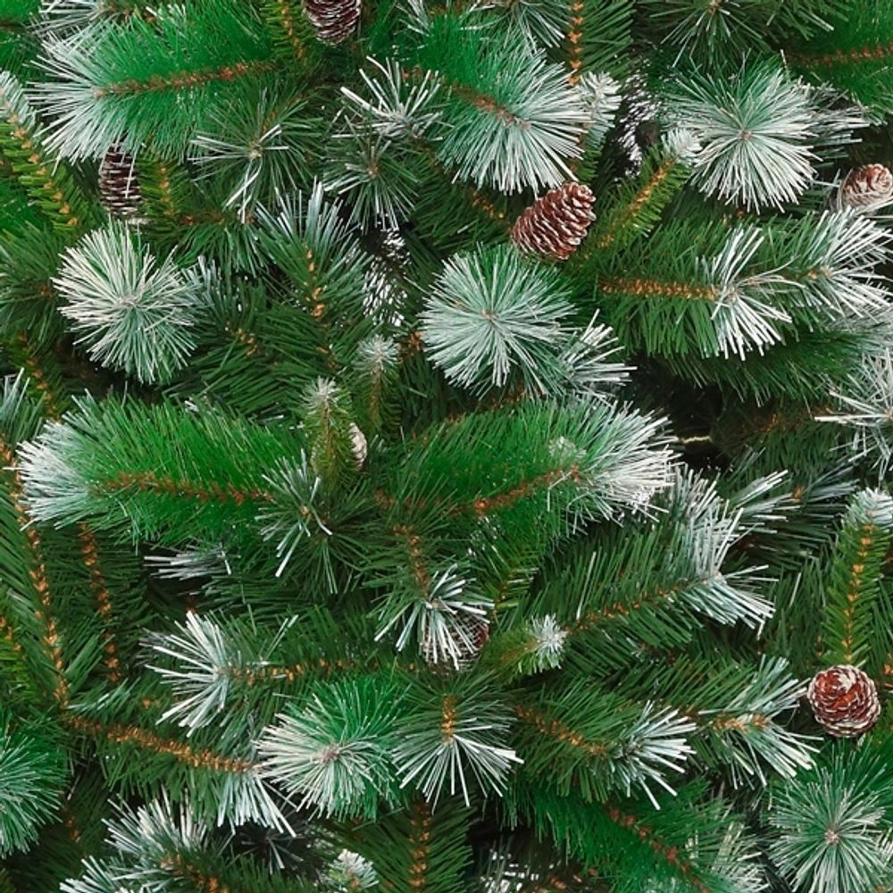 GAEM Елка искусственная "Сибирская особая со снегом", L134 W134 H180 см, 753 ветки