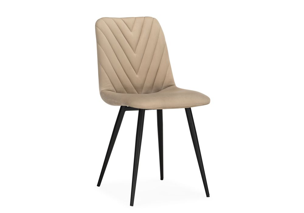 Стул на металлокаркасе Ральф бежевый / черный
