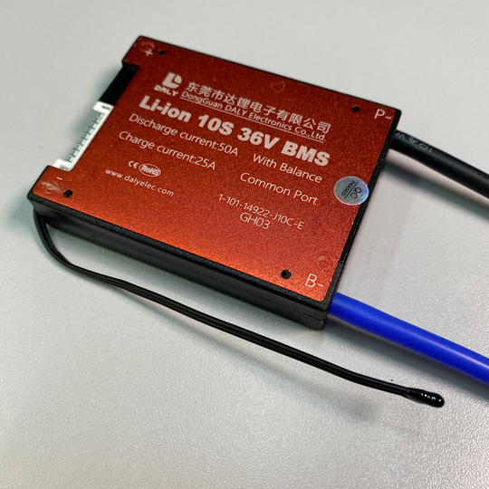 Плата Li ion BMS daly 10s36v 50A с термодатчиком