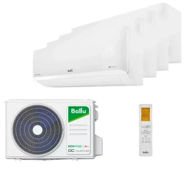Мульти сплит система Ballu на 4 комнаты (20+20+25+35 кв.м) серия Multi Smart
