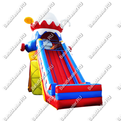 Батут-горка "Крутой спуск", 14*3,5*7,5 м